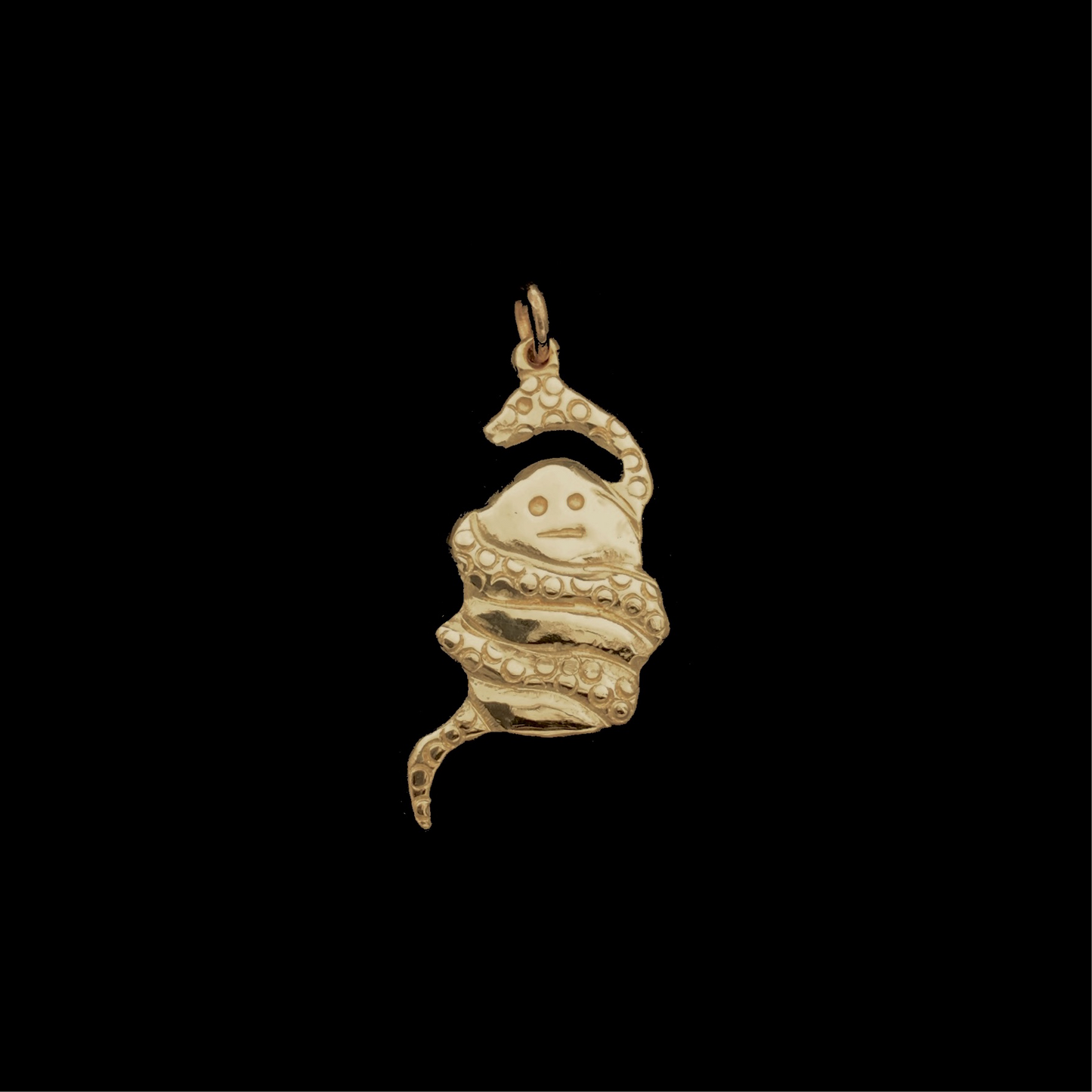 Egg and Snake Pendant