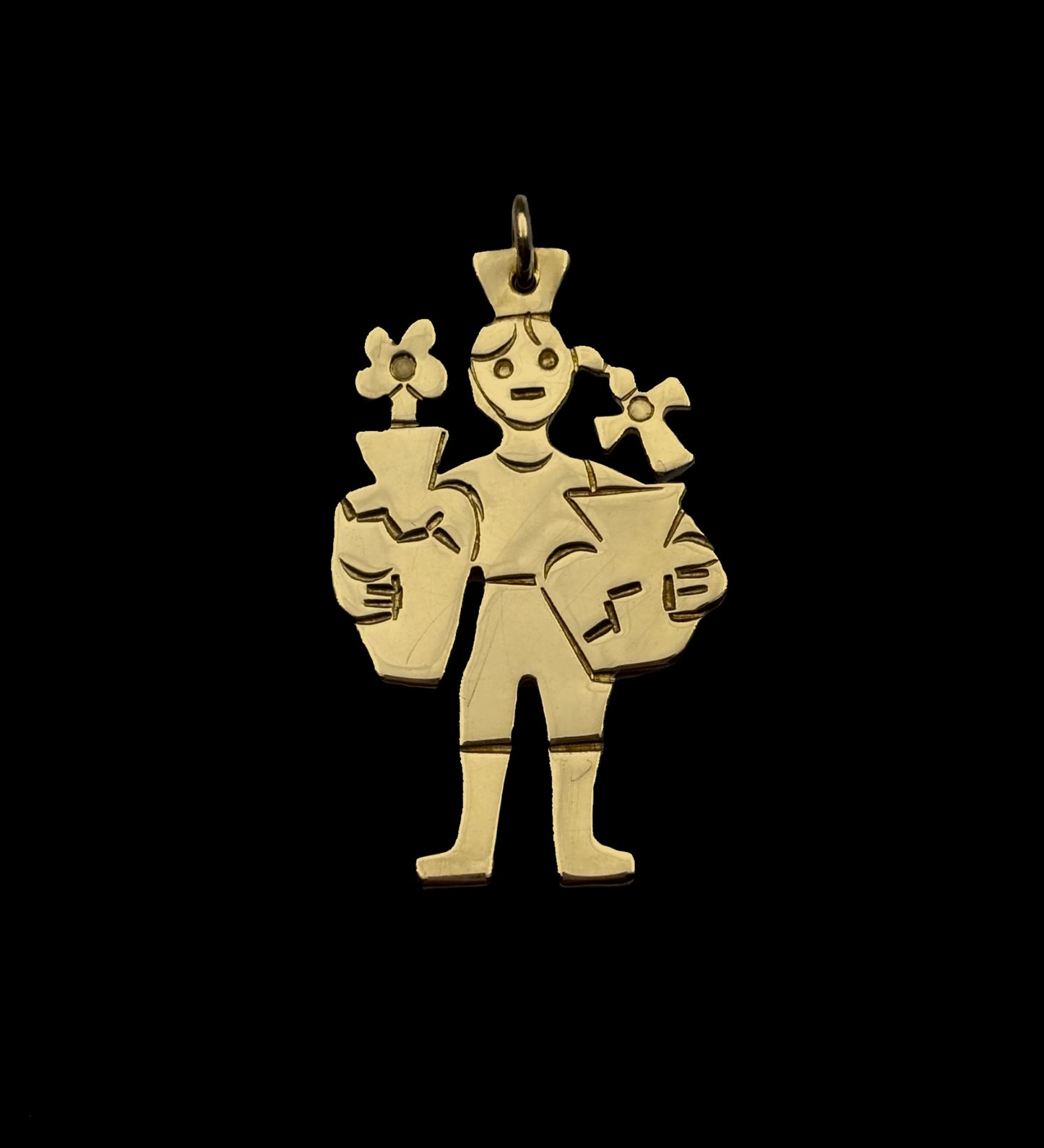 Girl with Vases Pendant