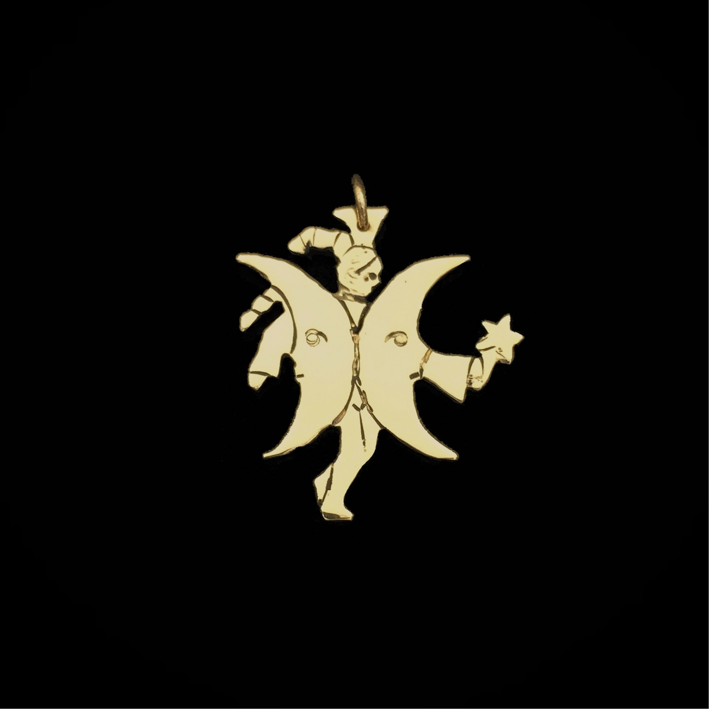 Fairy with Double Moon Wings Pendant