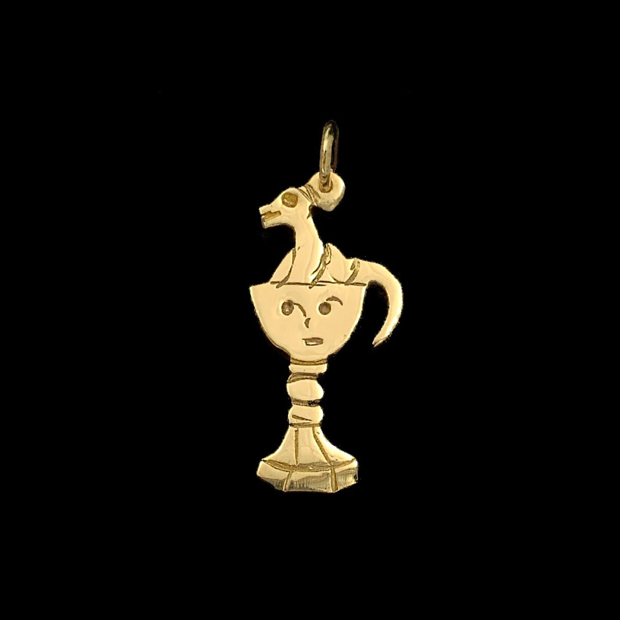 Goblet with Snake Pendant