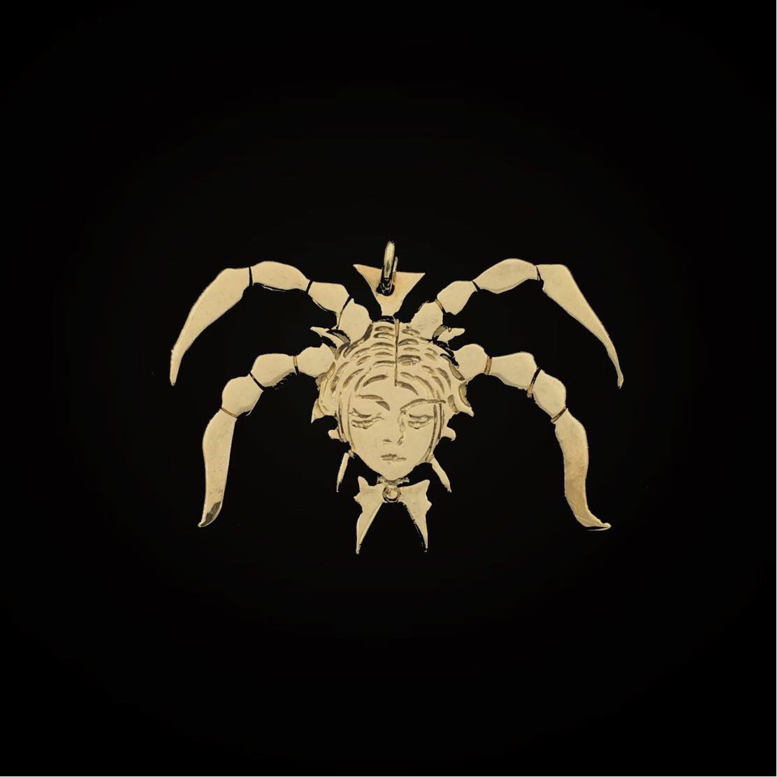 Scorpio Braids Girl Pendant