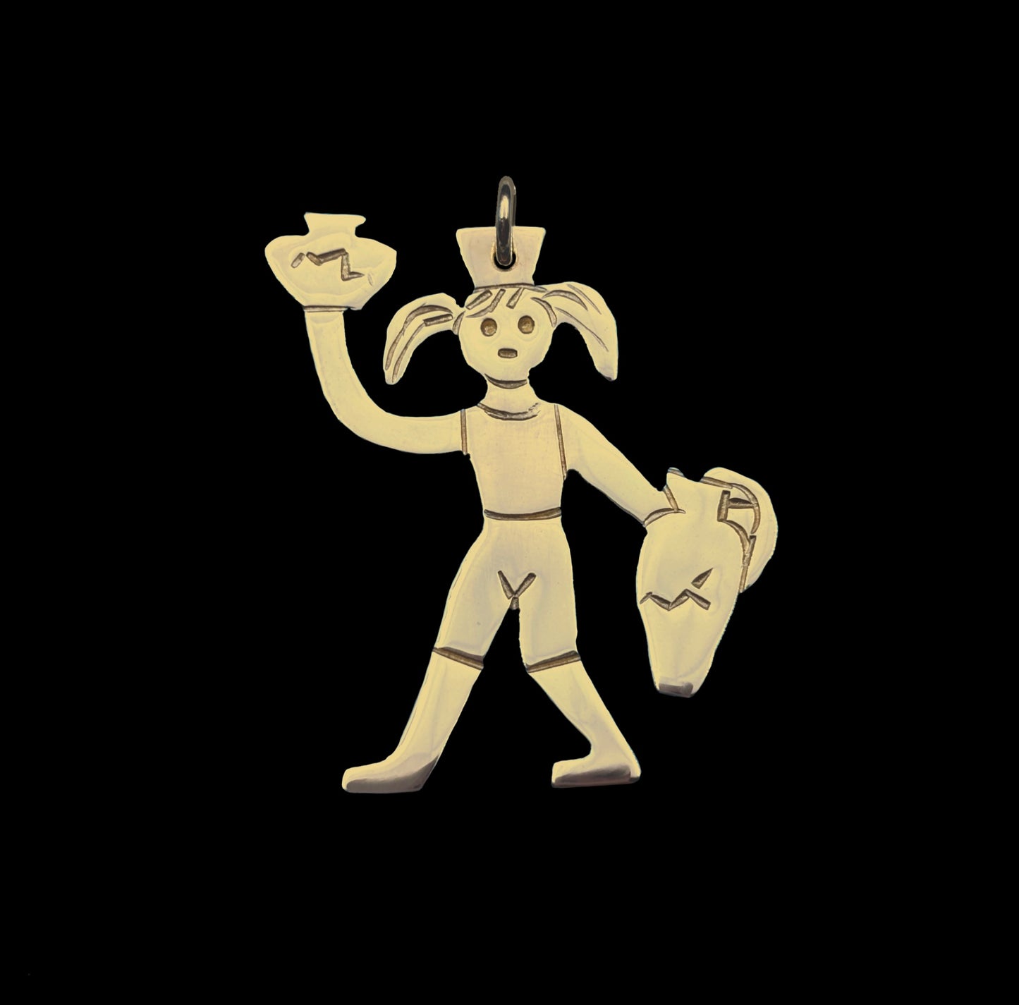 Cracked Ceramics Girl Pendant