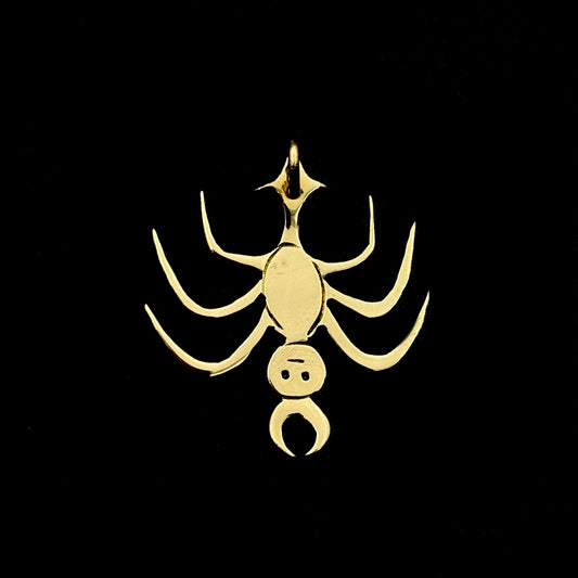 Upside Down Hanging Spider Pendant