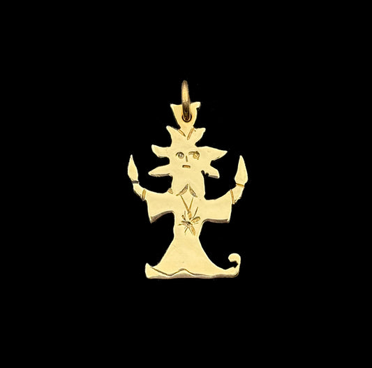 Sun God with Flames Pendant