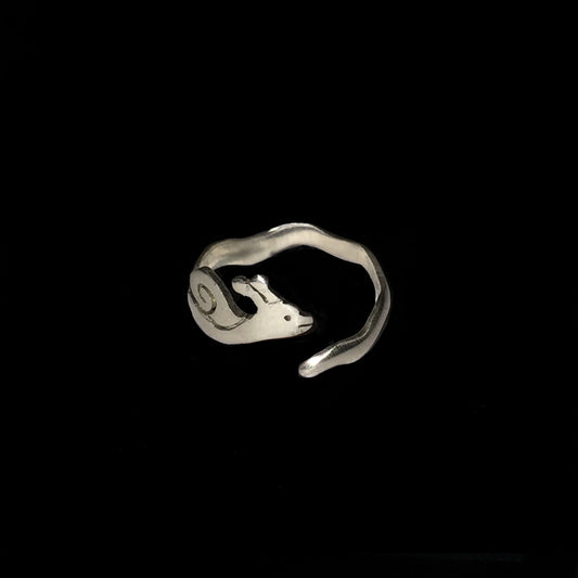 Silver Snail Ring