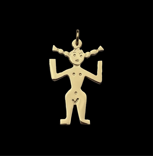 Angry Naked Girl Pendant