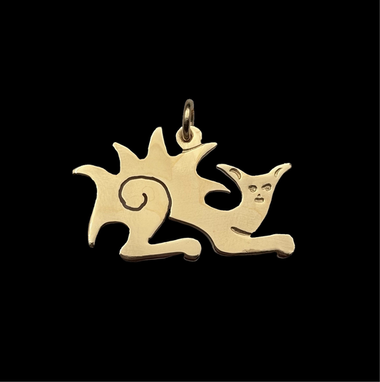 Prickly Cat Pendant