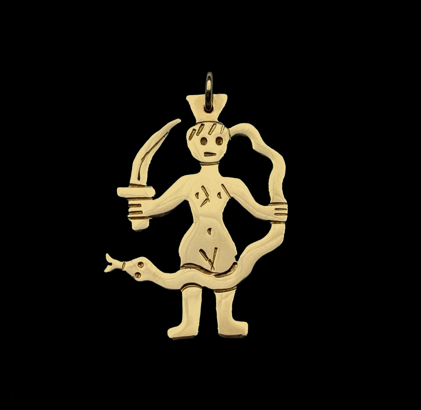 Warrior Girl with Snake Hair