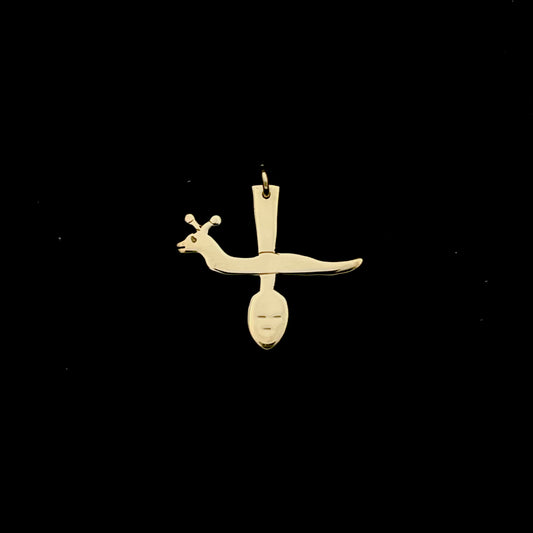 Egyptian Slug and Spoon Pendant